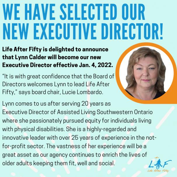 We have a new Executive Director for 2022!